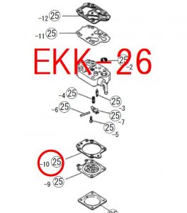 リョービ メタリングガスケット Ekk26対応 マキタインパクトドライバ 充電器 バッテリ クリーナーは マキタショップカメカメ