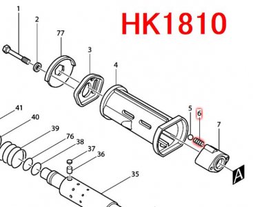 マキタ HK1810,HK1800L,HK1800用コンプレッションスプリング3 - マキタ