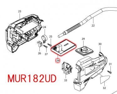 マキタ　コントローラA　MUR182LD/UD/WD,MUR183UD対応 - マキタインパクトドライバ、充電器、バッテリ、クリーナーは　 マキタショップカメカメ