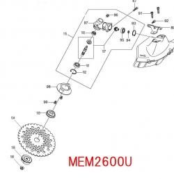 マキタ クランプワッシャ MEM2600L,MEM2600U,MEM2600W用