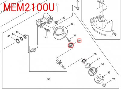 マキタ　エンジン刈払機EM227等対応　ボールベアリング626 - マキタインパクトドライバ、充電器、バッテリ、クリーナーは　マキタショップカメカメ