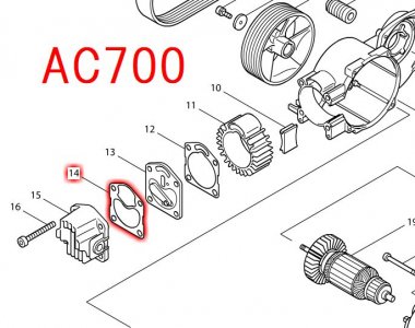 マキタ ヘッドガスケット AC700用 - マキタインパクトドライバ、充電器
