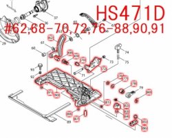 マキタ HS470D,HS471D用ベースアッセンブリ - マキタインパクトドライバ、充電器、バッテリ、クリーナーは　マキタショップカメカメ