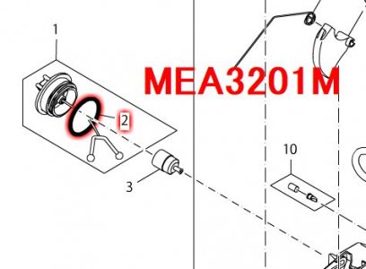 マキタ　Oリング29.5 (タンクキャップ)　MEA3201M等対応 - マキタインパクトドライバ、充電器、バッテリ、クリーナーは　 マキタショップカメカメ