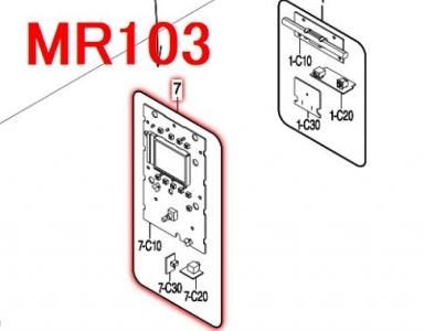 マキタ ラジオMR103用基板Cアッセンブリ - マキタインパクト