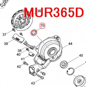 マキタ　リング14　草刈機MUR365D等対応- マキタインパクトドライバ、充電器、バッテリ、クリーナーは　マキタショップカメカメ