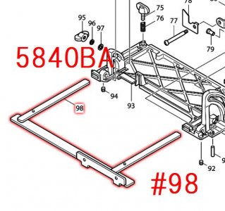 マキタ サブベース 5840BA対応 - マキタインパクトドライバ、充電器