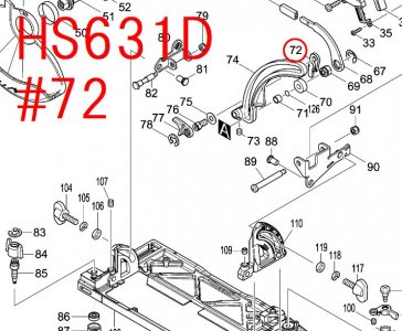 マキタ ストッパ HS631D等用 - マキタインパクトドライバ、充電器