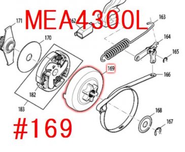 マキタ　クラッチドラムコンプリート　MEA4300L等用 - マキタインパクトドライバ、充電器、バッテリ、クリーナーは　マキタショップカメカメ