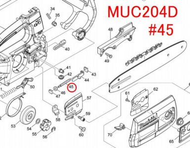 マキタ　アジャストスクリュー　MUC154D,MUC204D,MUC254D用　- マキタインパクトドライバ、充電器、バッテリ、クリーナーは　 マキタショップカメカメ