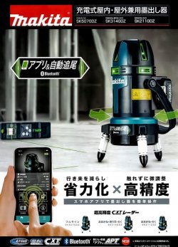 マキタ 充電式屋内屋外レーザー墨出し器 SK507GDZ - マキタインパクト