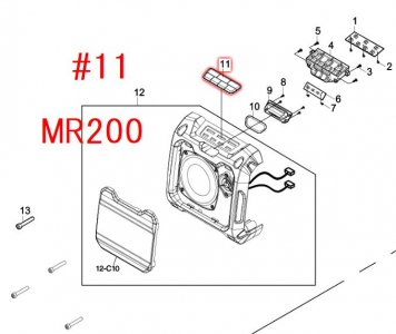 マキタ MR200用ラバーキー - マキタインパクトドライバ、充電器 ...