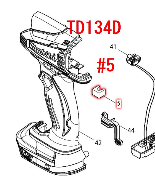 マキタ TD134D/TD146D用スポンジA - マキタインパクトドライバ、充電器、バッテリ、クリーナーは　マキタショップカメカメ