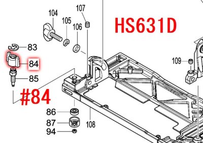 マキタ マルノコ用本体部品 - マキタインパクトドライバ、充電器、バッテリ、クリーナーは マキタショップカメカメ