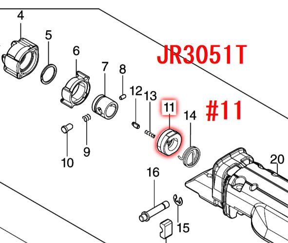 マキタ コネクティングスリーブ JR188D,JR3051T,JR3061T用 - マキタ