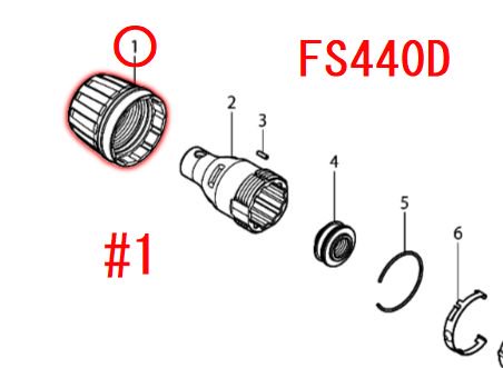 マキタ　ロックリング　FS440D用 - マキタインパクトドライバ、充電器、バッテリ、クリーナーは　マキタショップカメカメ