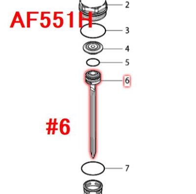AFはじまり(高圧ピンタッカ/釘打等)用部品 - マキタインパクトドライバ 