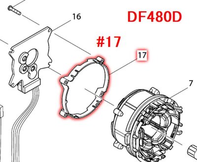 DF4XX,HP4XX（18・14.4V)用部品 - マキタインパクトドライバ、充電器