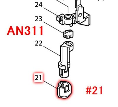 AN,ARはじまり(高圧エア釘打等)用部品 - マキタインパクトドライバ