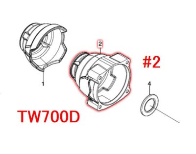 マキタ 18VインパクトレンチTW450D, AC100V TW0250,TW0350用部品 - マキタインパクトドライバ、充電器、バッテリ、クリーナーは  マキタショップカメカメ