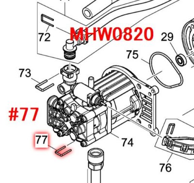 マキタ 高圧洗浄機・ポンプ・部品 - マキタインパクトドライバ、充電器、バッテリ、クリーナーは マキタショップカメカメ