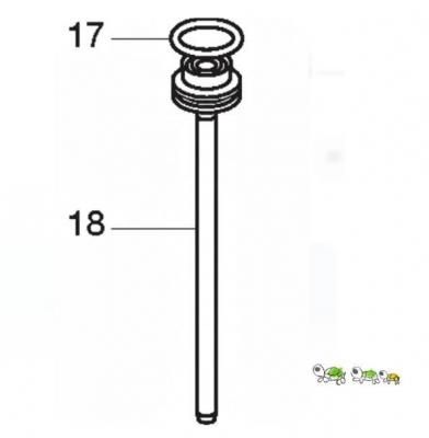 図番18 HN-65N2(D)用 メインピストンユニット 高圧釘打ち機 65mm
