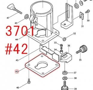 マキタ　トリマ　3701・3703・3709・M370・M373,RT40D,RT50D用ベースプロテクタ -  マキタインパクトドライバ、充電器、バッテリ、クリーナーは　マキタショップカメカメ