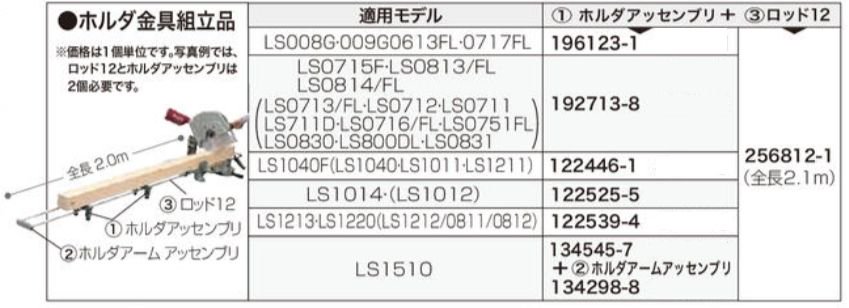 マキタ スライドマルノコ用ホルダアッセンブリ 192713-8/196123-1