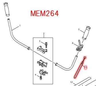 マキタ　エンジン刈払機用コントロールケーブル - マキタインパクトドライバ、充電器、バッテリ、クリーナーは　マキタショップカメカメ