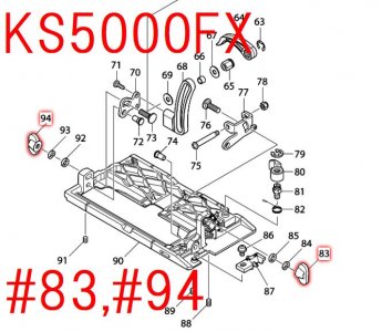 マキタ マルノコ用ツマミナットM6 - マキタインパクトドライバ、充電器、バッテリ、クリーナーは マキタショップカメカメ