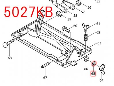 マキタ　バネ座金6　5027KB等対応 - マキタインパクトドライバ、充電器、バッテリ、クリーナーは　マキタショップカメカメ