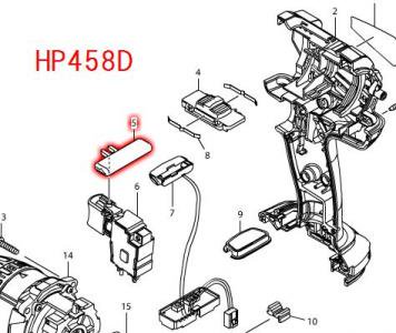 マキタ　正逆転切替レバー HP458D,HP481D等対応　- マキタインパクトドライバ、充電器、バッテリ、クリーナーは　マキタショップカメカメ