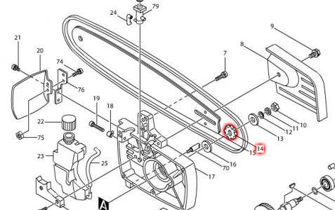 マキタ　チェーンソー用スプロケット6　5012B,5016B,M5012G対応 - マキタインパクトドライバ、充電器、バッテリ、クリーナーは　 マキタショップカメカメ