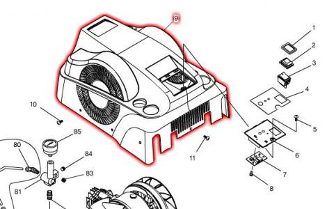 マキタ AC430XH用カバーコンプリート(ブラック) - マキタインパクト