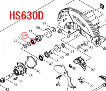 マキタ　ボールベアリング606ZZ　5710C,5731C等対応 - マキタインパクトドライバ、充電器、バッテリ、クリーナーは　マキタショップカメカメ