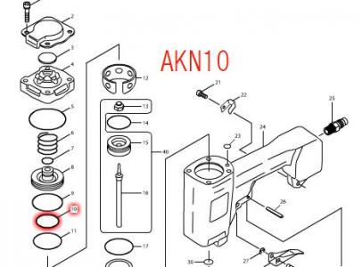 マキタ　Oリング19　AKN10,KT425B等対応 - マキタインパクトドライバ、充電器、バッテリ、クリーナーは　マキタショップカメカメ