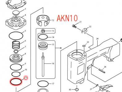 マキタ Oリング26 AKN10等対応 - マキタインパクトドライバ、充電器