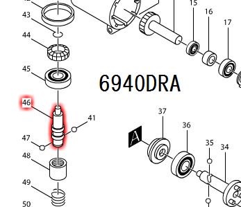 マキタ スピンドルN 6940DRA,TL060D,TL061D対応 - マキタインパクト