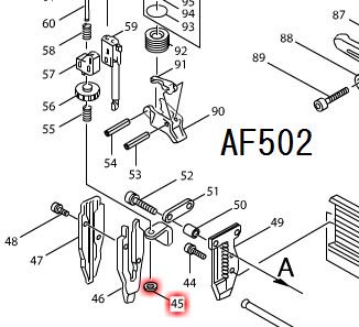 マキタ　ブッシュナット(軸)3　AF502対応 - マキタインパクトドライバ、充電器、バッテリ、クリーナーは　マキタショップカメカメ