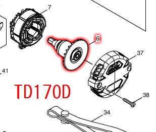 マキタ TD160,TD170,TD161,TD171用ローター - マキタインパクト