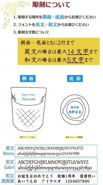 【名入れグラス】皇室御用達カガミクリスタル　江戸切子　ロックグラス　４色から選べる【青・紫・緑・黄】幕襞に四角籠目紋　江戸切子　ロックグラス　 240ml - わいんと地酒の店かたやま　名入れ 愛媛県　松山市 酒店：酒屋