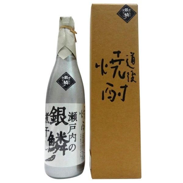 水口酒造】道後焼酎 瀬戸内の銀鱗(ぎんりん) 煮干し 720ml [専用箱入り