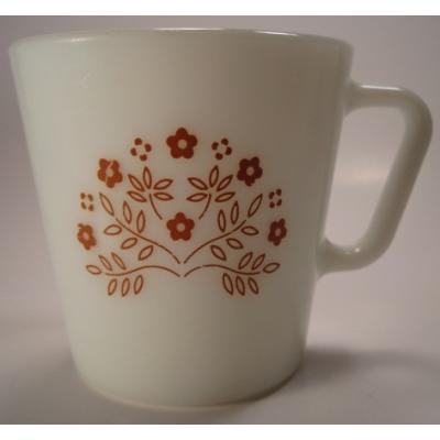 졼롡Pyrex Fire King tiny flowers mug