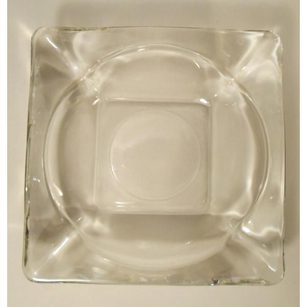 ファイヤーキングFireKingアッシュトレイクリアロゴ灰皿小物入れ