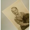 オールドフォト ビンテージフォト・1957年「3.5歳の男の子とわんちゃん」