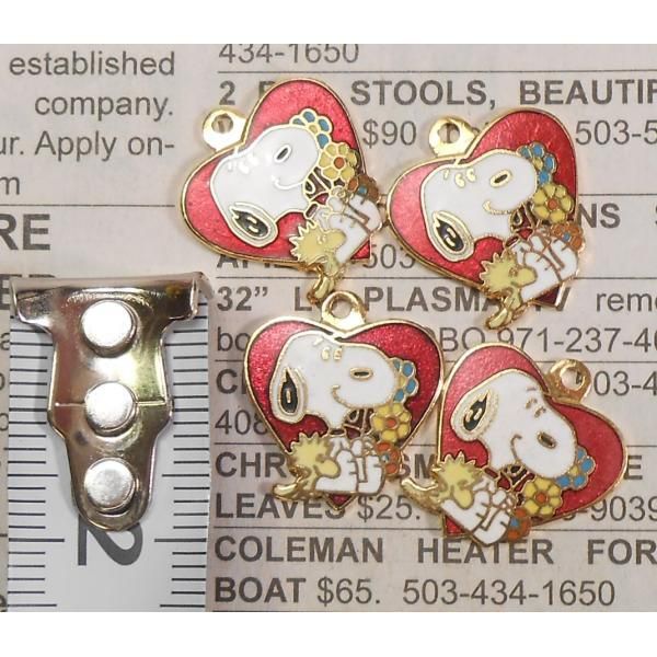 ヴィンテージ・AVIVA・アビバ・スヌーピーチャーム・ハートと