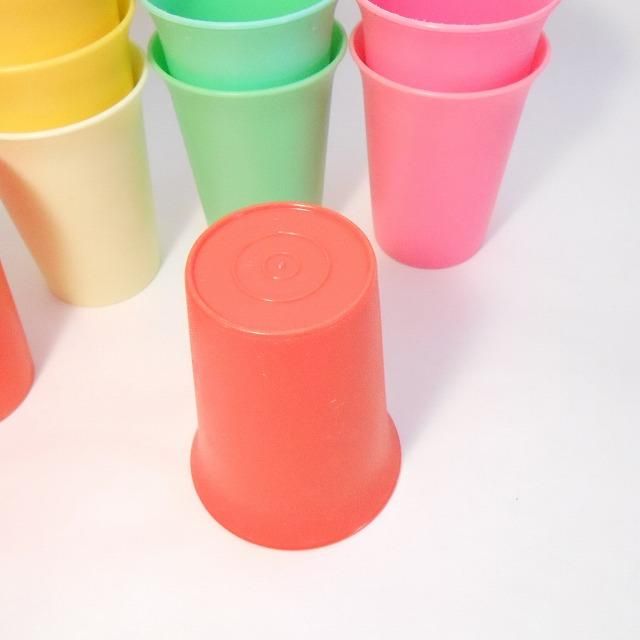Tupperware・オールドタッパーウェア・赤・タンブラー【C