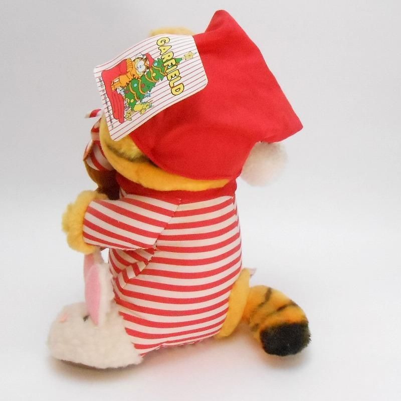 ヴィンテージガーフィールドぬいぐるみ・うさぎのスリッパを履いた