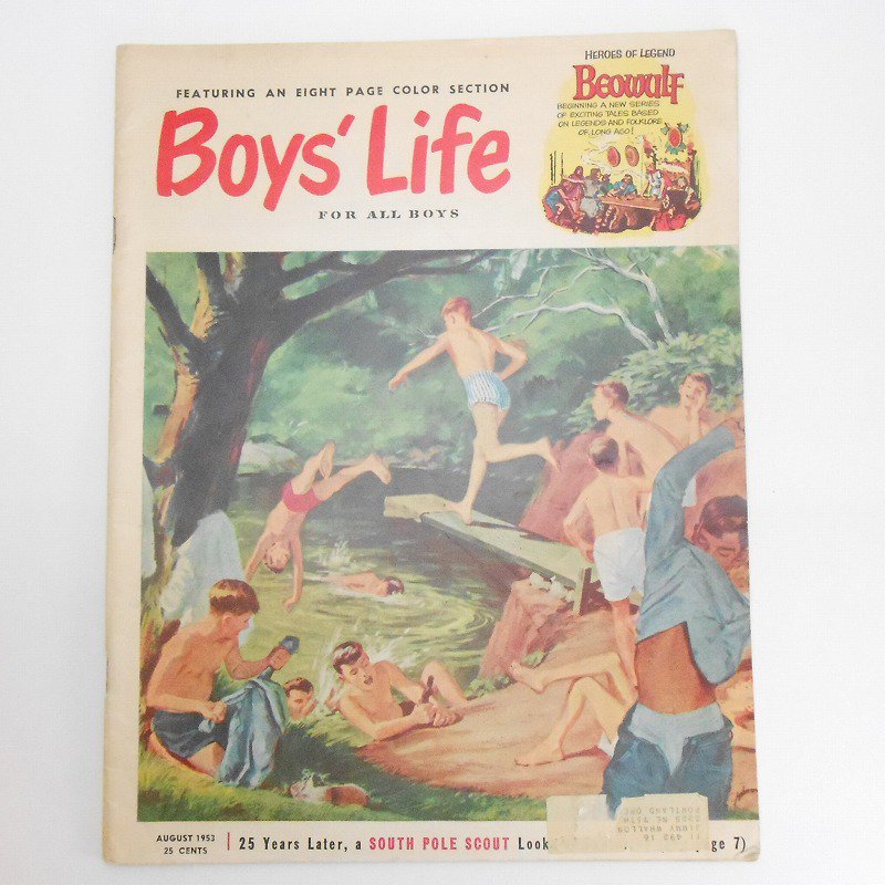 ヴィンテージ・ボーイスカウトマガジン・Boy's Life・1953年8月 - ファイヤーキング 卸 仕入れ 小売 通販サイト - Fire King  AG