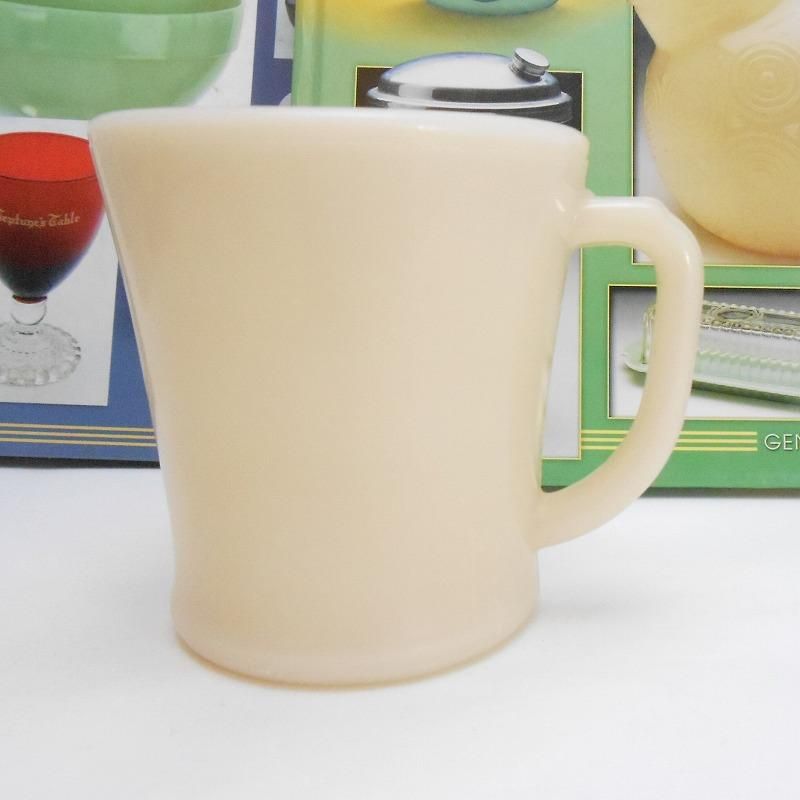 フラットボトム　ファイヤーキング マグカップ 2個セット ファイヤーキング・アイボリー・初期ブロック体刻印・フラット